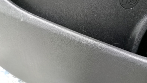 Door trim card rear left Hyundai Elantra AD 19-20 gray, rubber armrest, gray cloth insert, gray molding, with handle, scratches, rubbed