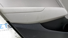 Door trim card rear left Hyundai Elantra AD 19-20 gray, rubber armrest, gray cloth insert, gray molding, with handle, scratches, rubbed
