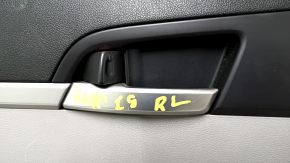 Door trim card rear left Hyundai Elantra AD 19-20 gray, rubber armrest, gray cloth insert, gray molding, with handle, scratches, rubbed