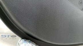 Door trim card rear left Hyundai Elantra AD 19-20 gray, rubber armrest, gray cloth insert, gray molding, with handle, scratches, rubbed