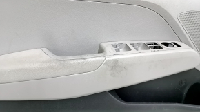 Door trim card front left Hyundai Elantra AD 19-20 gray, rubber armrest, gray cloth insert, gray molding, with handle, scratches, for dry cleaning