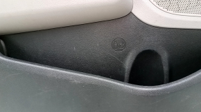 Door trim card front left Hyundai Elantra AD 19-20 gray, rubber armrest, gray cloth insert, gray molding, with handle, scratches, for dry cleaning