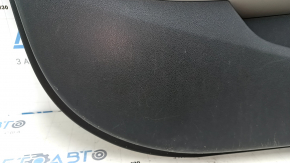 Door trim card front left Hyundai Elantra AD 19-20 gray, rubber armrest, gray cloth insert, gray molding, with handle, scratches, for dry cleaning