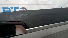 Door trim card front right Hyundai Elantra AD 19-20 gray, rubber armrest, gray cloth insert, gray molding, scratches, worn, peeling paint, dry cleaning, dent