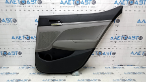 Door trim card rear right Hyundai Elantra AD 19-20 gray, gray rubber armrest, gray cloth insert, gray molding, dents, scuffs, broken fastener, scratches, abrasions, needs cleaning