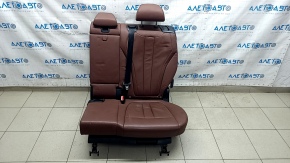 Rear row of seats 2 row BMW X5 F15 14-18 leather brown TERRA, Comfort, separate seat, heated, dented