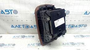 Armrest BMW X5 F15 14-18 leather brown TERRA