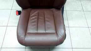 Driver's seat BMW X5 F15 14-18 without airbag, electric, memory, leather black Dakota, cracked, broken pad