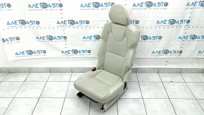 Rear seat left Volvo XC90 16-22 heated, grey leather, perforated, for 3 rows, for dry cleaning, scratches