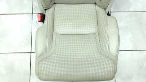 Rear seat left Volvo XC90 16-22 heated, grey leather, perforated, for 3 rows, for dry cleaning, scratches