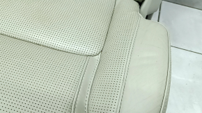 Rear seat left Volvo XC90 16-22 heated, grey leather, perforated, for 3 rows, for dry cleaning, scratches