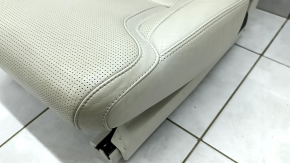 Rear seat left Volvo XC90 16-22 heated, grey leather, perforated, for 3 rows, for dry cleaning, scratches
