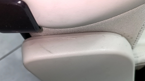 Rear seat left Volvo XC90 16-22 heated, grey leather, perforated, for 3 rows, for dry cleaning, scratches