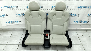 Rear row of seats 3 row Volvo XC90 16-22 leather gray, perforation, dry-cleanable