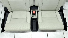 Rear row of seats 3 row Volvo XC90 16-22 leather gray, perforation, dry-cleanable