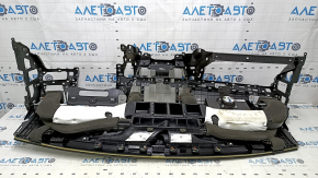 Torpedo front panel with AIRBAG Hyundai Elantra AD 19-20 black, rusty pyropatron