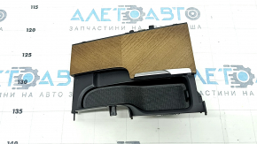 Box pocket central console Volvo XC90 16-22 chrome, wood, with wood trim, walnut