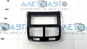 Rear center console trim Volvo XC90 16-22 black gloss, scratches