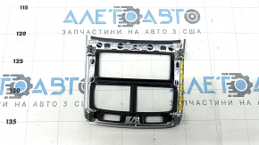 Rear center console trim Volvo XC90 16-22 black gloss, scratches
