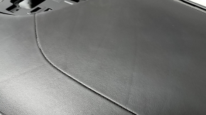 Torpedo front panel with AIRBAG Volvo XC90 16-22 under projection, leather black with gray, gray stitching, dents