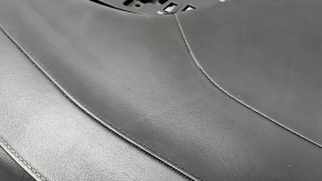 Torpedo front panel with AIRBAG Volvo XC90 16-22 under projection, leather black with gray, gray stitching, dents