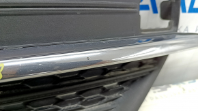 Front bumper grille right Volvo XC90 16-19 with chrome molding for parking sensors, sand, scratches