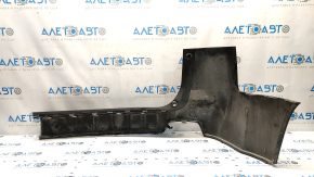 Bare rear bumper GMC Terrain 10-15 pre-rest without parking sensors graphite, without right part, dented, broken mount