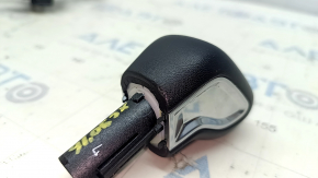 Gear knob Volvo XC90 16-22 leather black, chrome, scratches