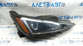 Front right headlight complete Hyundai Elantra AD 19-20 halogen with brackets and cover, EPROFARD, made, scratches