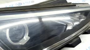 Front right headlight complete Hyundai Elantra AD 19-20 halogen with brackets and cover, EPROFARD, made, scratches