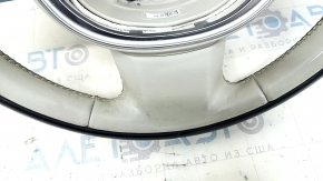 Steering wheel bare Volvo XC90 16-22 leather gray, with buttons, heated, without petals, scratches, worn, for dry cleaning