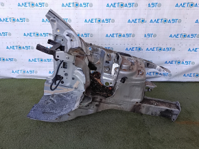 Front left quarter Audi A4 B8 08-16 on body, silver, without roof pillar