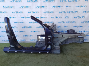 Front right quarter Mercedes W213 E 17-23 on the body, blue