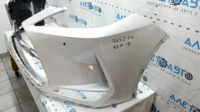 Bare front bumper Lexus RX350 RX450h 20-22 for parking sensors without headlight washers, white