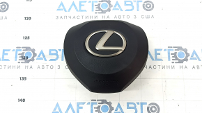 Airbag in steering wheel driver Lexus RX350 RX450h 16-22 black, rusty pyropatron
