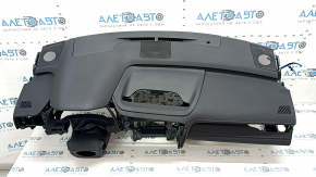 Torpedo front panel with AIRBAG Lexus RX350 20-22 black, gray stitching, worn