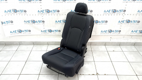 Rear row of seats 2nd row left Lexus RX350 RX450h 20-22 without airbag, mechanical, black leather, gray stitching, perforation, rusty bottom