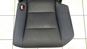 Rear row of seats 2nd row left Lexus RX350 RX450h 20-22 without airbag, mechanical, black leather, gray stitching, perforation, rusty bottom