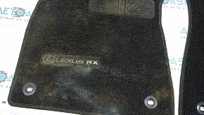 Set of floor mats for Lexus RX350 RX450h 16-22 cloth black