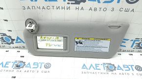 Left visor Lexus RX350 RX450h 20-22 gray, without hook
