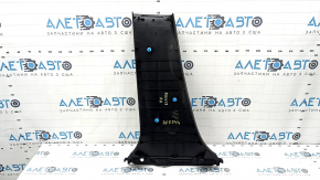 Center pillar trim lower right Lexus RX350 RX450h 16-22 black, scratches, broken guide