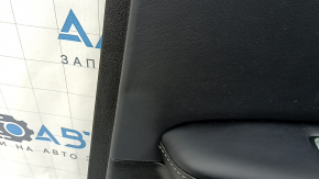 Door trim card rear right Lexus RX350 RX450h 20-22 black, insert and armrest black leather, gray stitching, molding under the tree, scratches, dents