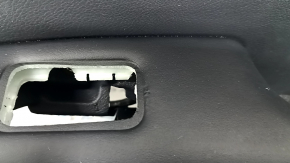 Door trim card rear right Lexus RX350 RX450h 20-22 black, insert and armrest black leather, gray stitching, molding under the tree, scratches, dents