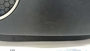 Door trim card rear right Lexus RX350 RX450h 20-22 black, insert and armrest black leather, gray stitching, molding under the tree, scratches, dents