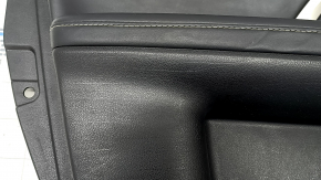 Door trim card front left Lexus RX350 RX450h 20-22 black, insert and armrest black leather, gray stitching, molding under the tree, scratches, dented