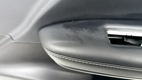 Door trim card front right Lexus RX350 RX450h 20-22 black, insert and armrest black leather, gray stitching, molding under the tree, dented