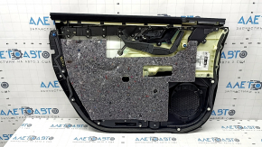 Door trim card front right Lexus RX350 RX450h 20-22 black, insert and armrest black leather, gray stitching, molding under the tree, dented
