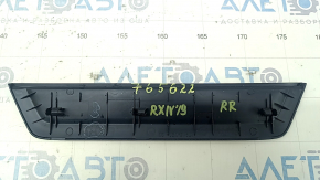 Door sill outer rear right Lexus RX350 RX450h 16-22 black