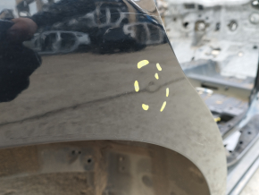 Quarter wing rear right Hyundai Elantra AD 17-20 on the body, black, pokes