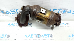 Exhaust manifold front with catalytic converter Lexus RX350 16-22 rusty